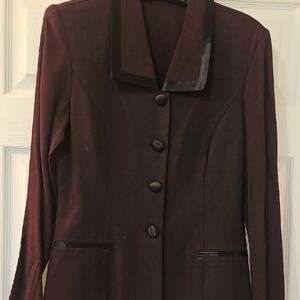 Elegant Women's Jacket in Deep Brown